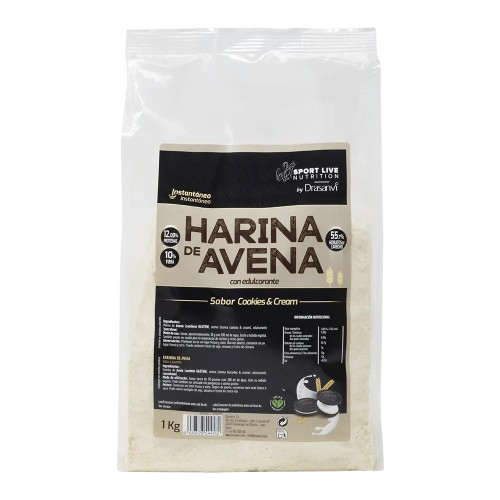 HARINA DE AVENA sabor cookies & cream (1 kg)