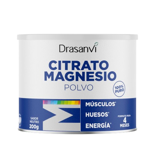CITRATO DE MAGNESIO EN POLVO sabor neutro (200 g)