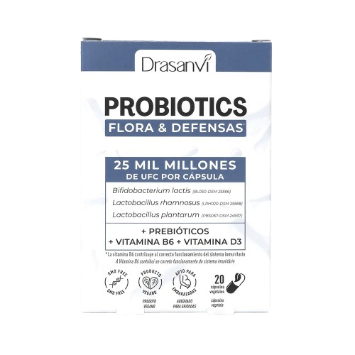 PROBIOTICS FLORA Y DEFENSAS (20 cápsulas)
