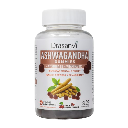 ASHWAGANDHA KSM-66 gummies Sabor cereza ( 90 gummies)