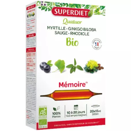 CUARTETO MEMORIA bio (20 ampollas)