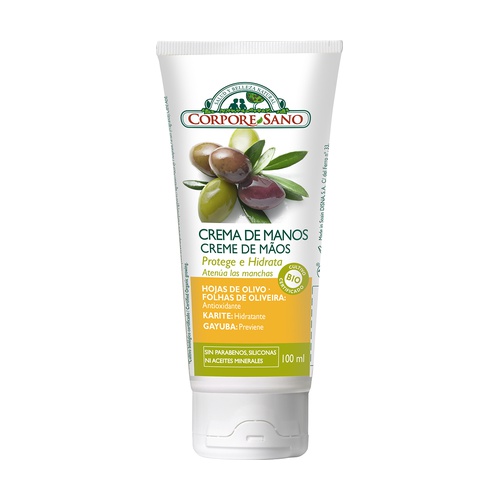 CREMA DE MANOS OLIVO, GAYUBA Y KARITE (100 ml)