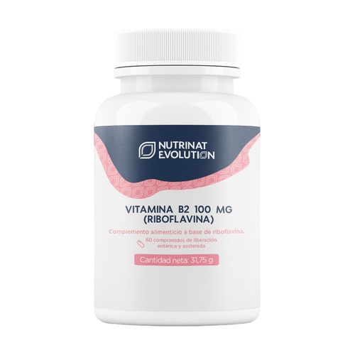 VITAMINA B2 100 mg (Riboflavina)  (60 comprimidos)