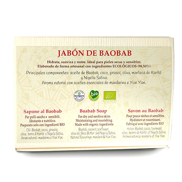 JABN DE BAOBAB (100% bio) (2 jabones de 75 gr)