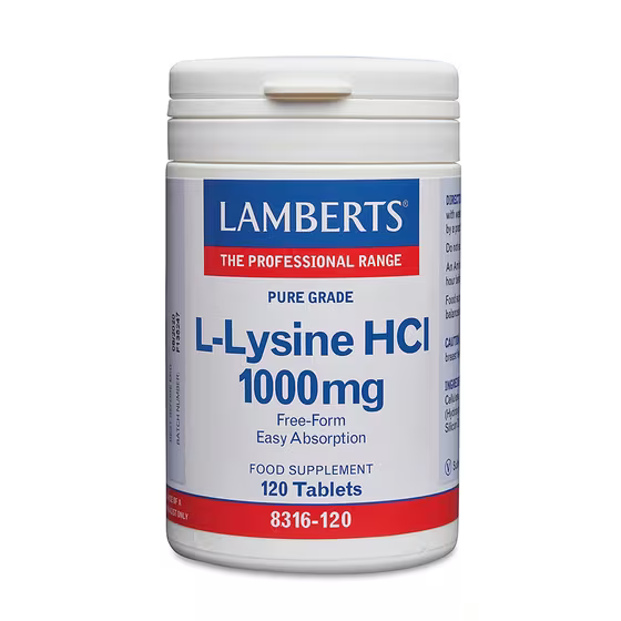 L-LYSINE HCI 1000 mg - L-Lisina (120 comprimidos)