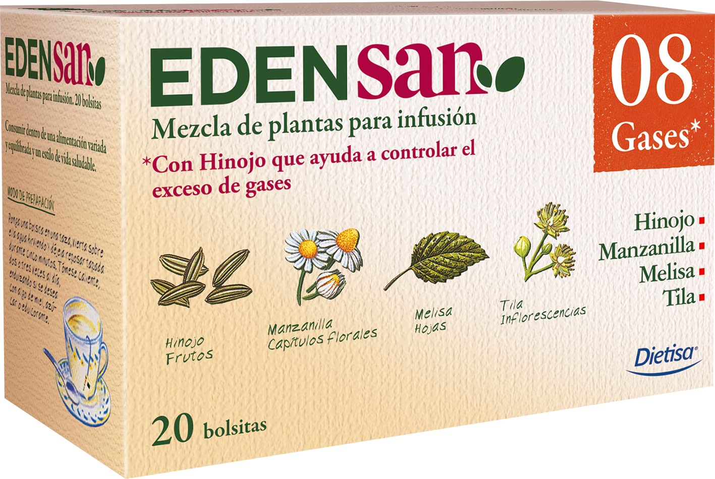 EDENSAN 08 GASES ( 20 filtros)