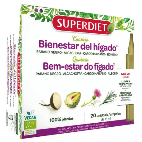 CUARTETO BIENESTAR DEL HGADO bio (20 ampollas)