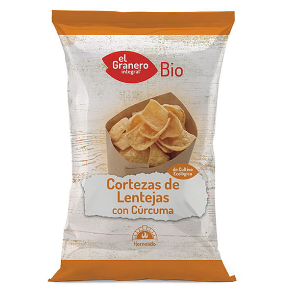 Cortezas de LENTEJAS con crcuma bio (65 g.)