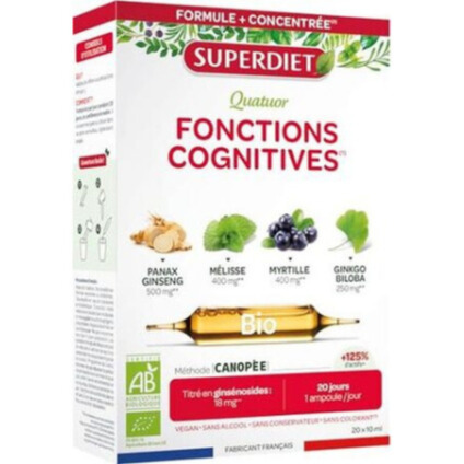 CUARTETO FUNCIONES COGNITIVAS (20 ampollas) antiguo MEMOFLASH