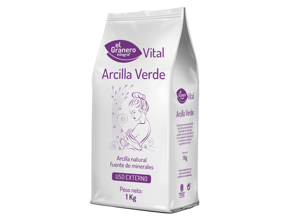 Arcilla Verde en polvo uso Externo