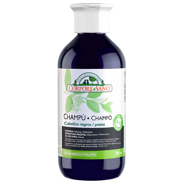 CHAMP HENNA para Cabellos Negros (300 ml.)