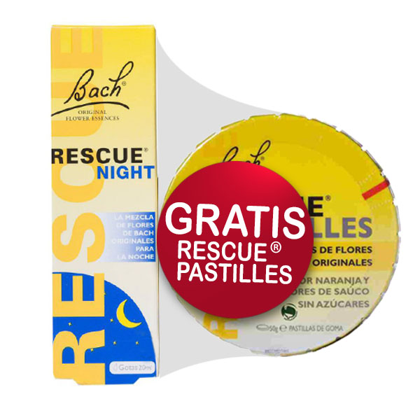 Rescue NIGHT (20 ml.) + caramelos Rescue de regalo 