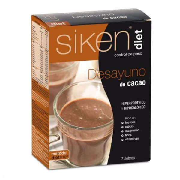 SIKEN DIET Desayuno de Cacao (7 sobres)