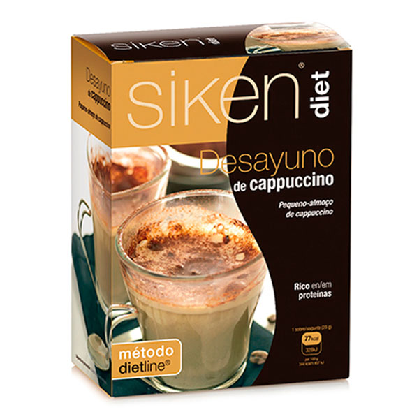 SIKEN DIET Desayuno de Cappuccino (7 sobres) 