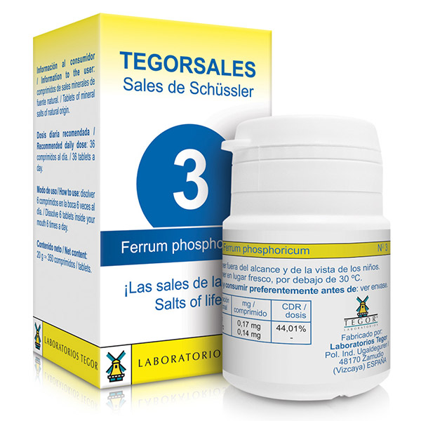 TEGORSAL 3  Ferrum Phosphoricum (350 compr.)