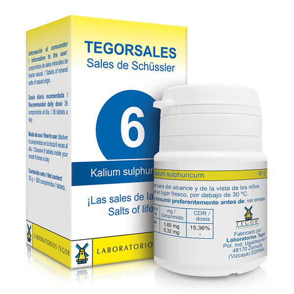 TEGORSAL 6 Kalium Sulphuricum (350 compr.)