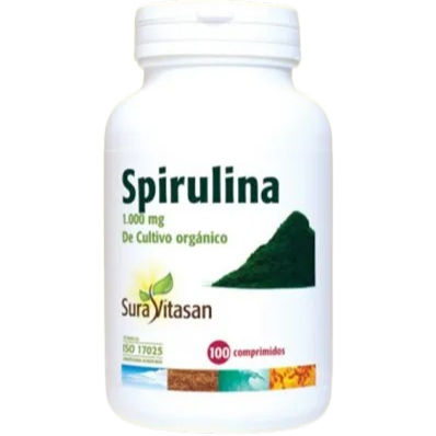SPIRULINA de cultivo orgnico (100 comprimidos)