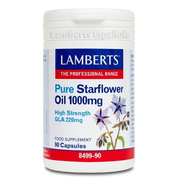 PURE  STARFLOWER OIL 1000 mg - Aceite de borraja (90 perlas)