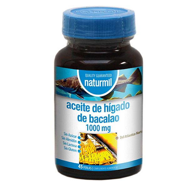 NATURMIL - ACEITE de Hgado de Bacalao 1000 mg. (45 perlas)