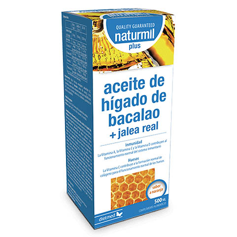 NATURMIL - ACEITE DE HGADO DE BACALAO + JALEA REAL PLUS (500 ml)