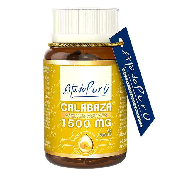 CALABAZA 1500 mg -ACEITE de Semillas de Calabaza ( 60 perlas ) 