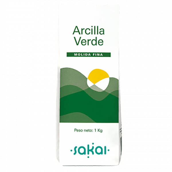 ARCILLA VERDE molida fina (1 Kg)