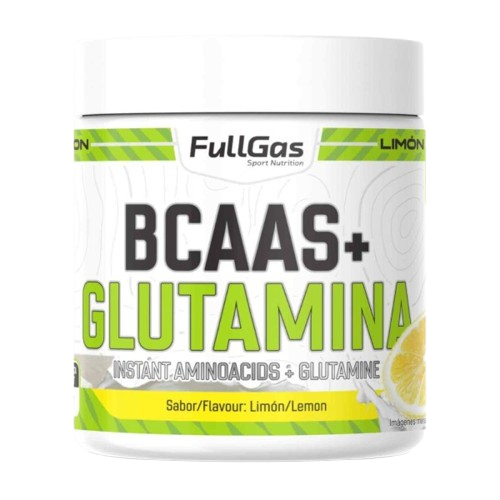 BCAAs + GLUTAMINA sabor limón (500 g)