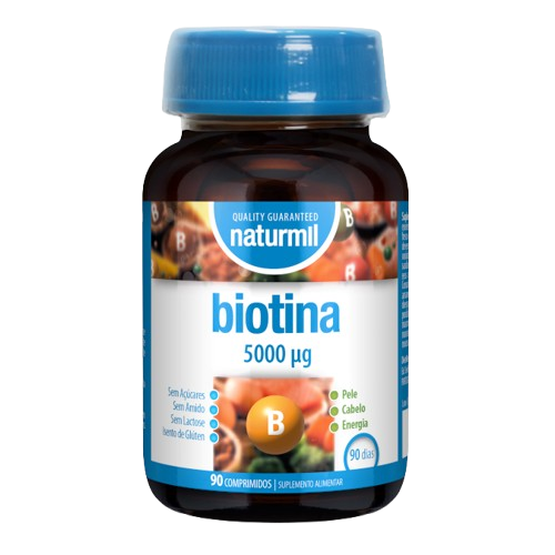 BIOTINA 5000 μg (90 comprimidos)
