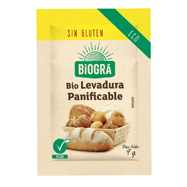 LEVADURA PANIFICABLE EN POLVO BIO (9 gr.)