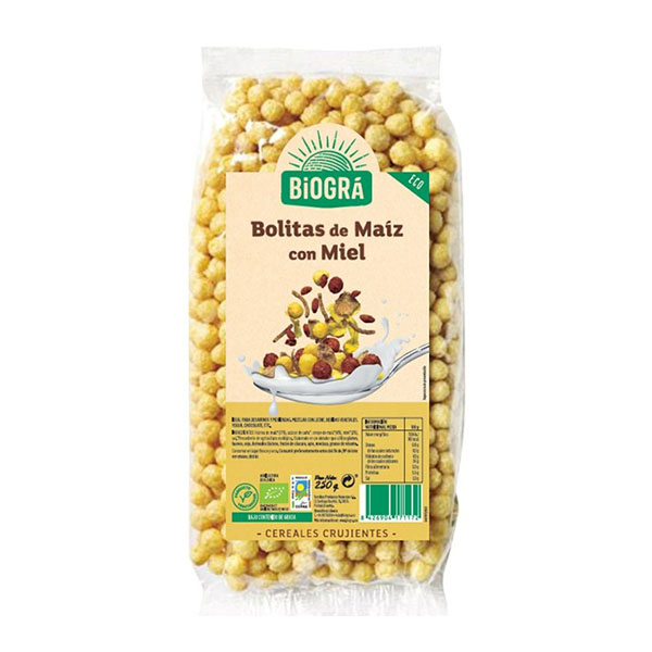 BOLITAS DE MAIZ CON MIEL BIO (250 g)