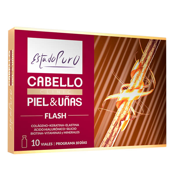CABELLO- PIEL & UÑAS CLINIC FLASH (10 viales)