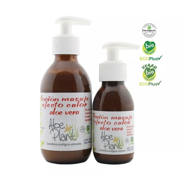 LOCIN MASAJE EFECTO CALOR CON ALOE VERA (200 ml)