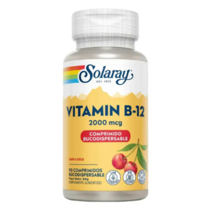 VITAMINA B12 2000 mcg (90 comprimidos sublinguales)