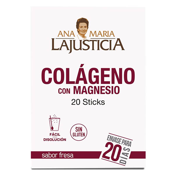 COLÁGENO con Magnesio - Fresa  (20 sticks)