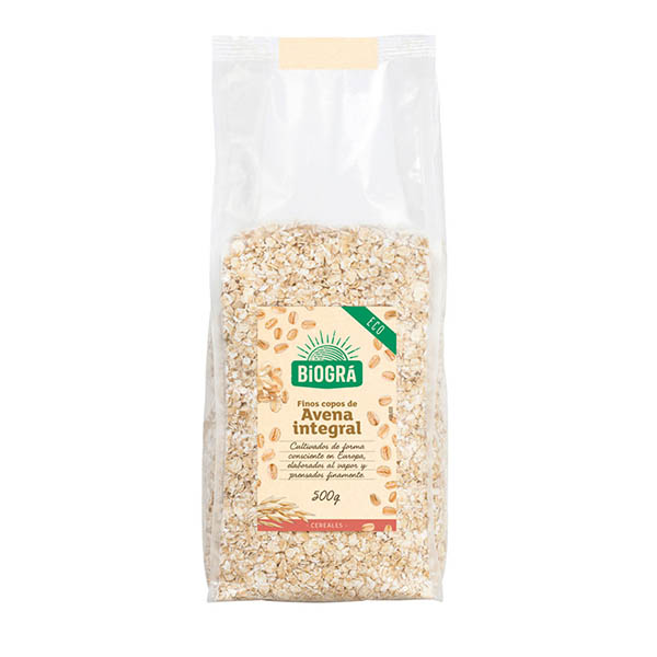 Copos de avena INTEGRALES FINOS bio (500 g)