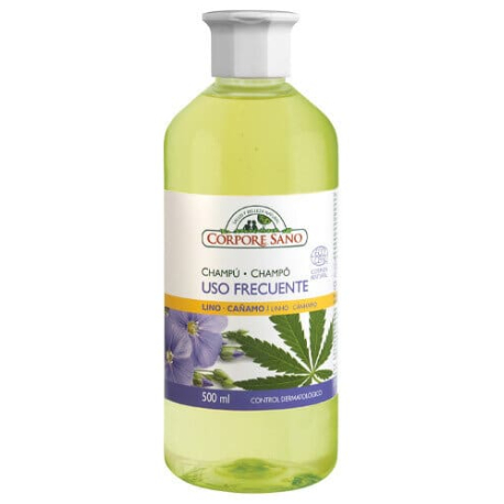 CHAMPÚ USO FRECUENTE LINO Y CAÑAMO (500 ml)