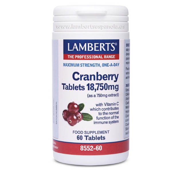 CRANBERRY 18,750 mg -Arndano Rojo (60 comprimidos)