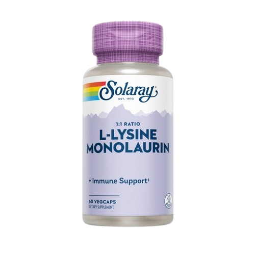 L-LYSINE Y MONOLAURIN (60 cápsulas vegetales)
