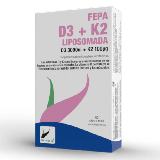FEPA D3 + K2 Liposomada (40 cpsulas)