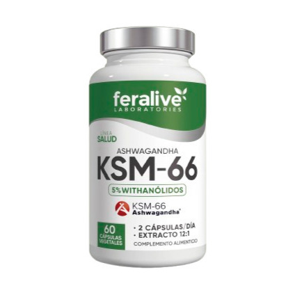 ASHWAGANDHA KSM-66 (60 cápsulas)