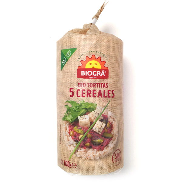 Tortitas 5 CEREALES bio (100 g.)