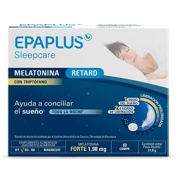 EPAPLUS sleepcare Melatonina retard con triptfano (60 compr.)