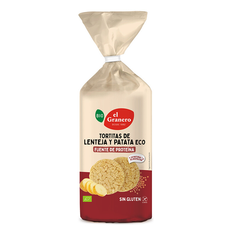 TORTITAS DE LENTEJAS Y PATATA bio (125 g)