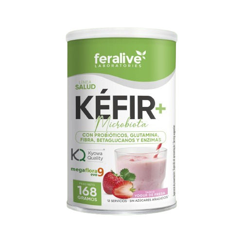 KÉFIR+ MICROBIOTA sabor yogur de fresa  (168 g)