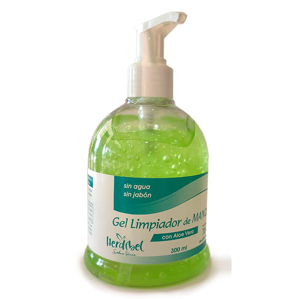 GEL LIMPIADOR DE MANOS CON ALOE VERA (300 ml)