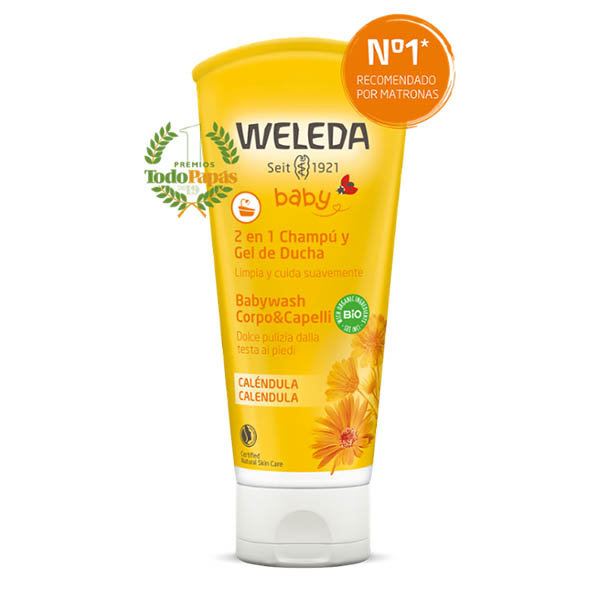 CHAMP Y GEL DE DUCHA DE CALNDULA para beb (200 ml.) 