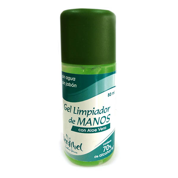 GEL LIMPIADOR DE MANOS CON ALOE VERA (80 ml)