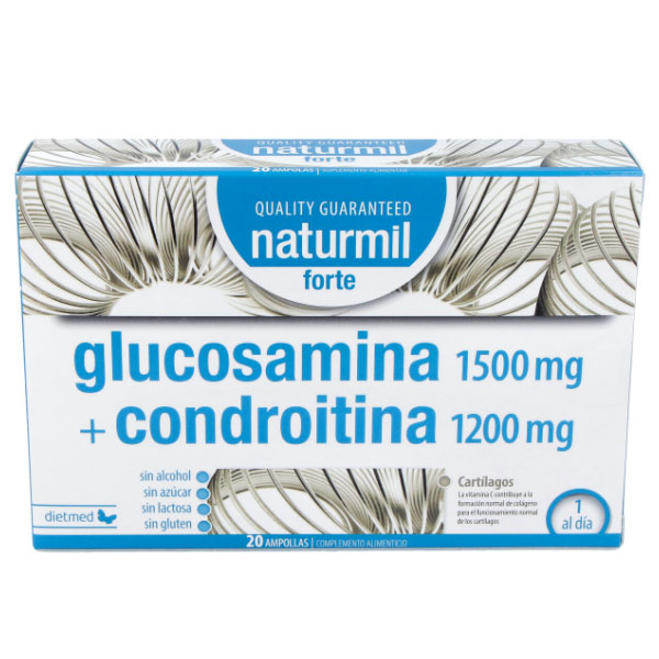 NATURMIL - GLUCOSAMINA + CONDROITINA forte (20 ampollas)