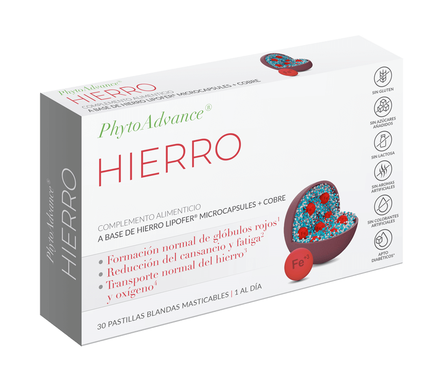 PhytoAdvance HIERRO (30 pastillas blandas masticables)