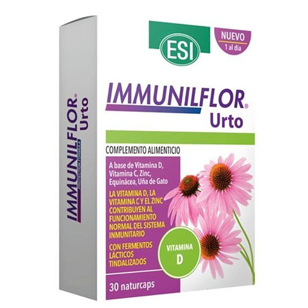 IMMUNILFLOR URTO +  vitamina D (30 cpsulas)